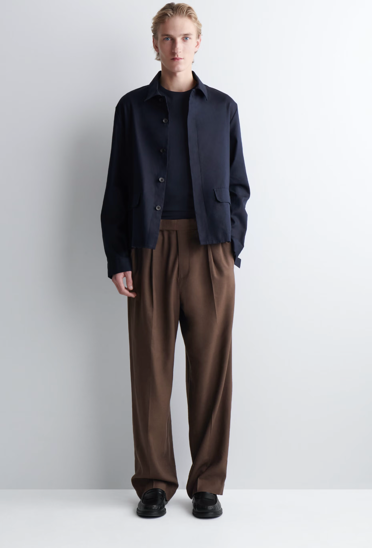 RELAXED COTTON-LINEN OVERSHIRT